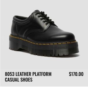 Doc Marten black leather.  Like new. Size 6.